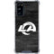 NFL Los Angeles Rams Black & White Galaxy S20 FE Clear Case
